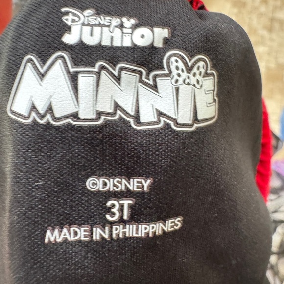 Disney Minnie Mouse 3T Girls Black and White Polka Dot Tulle Skirt - Picture 6 of 6